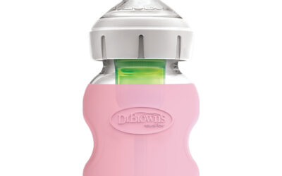 Dr. Brown’s Beschermhoes voor brede glazen fles 150 ml roze