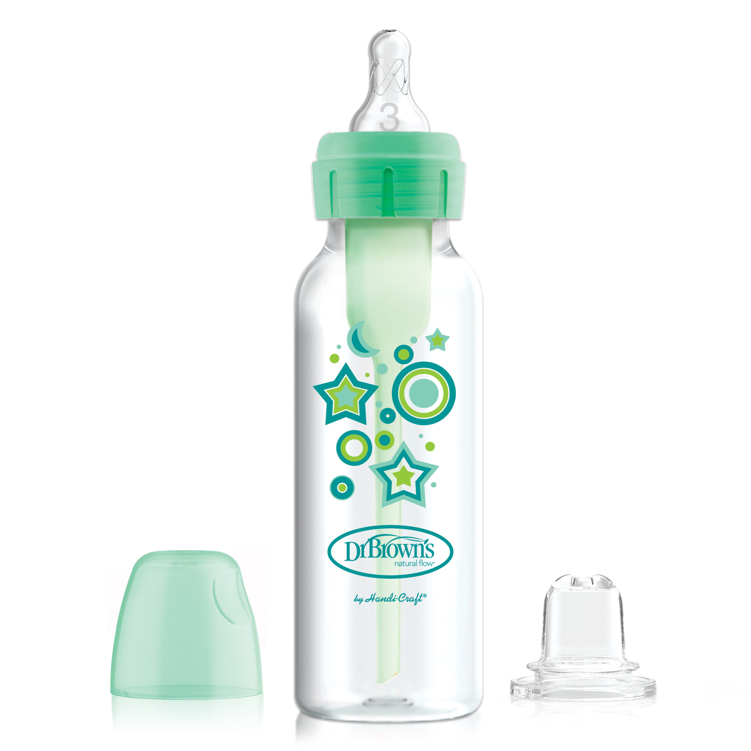 Waar Activeren Edelsteen Dr. Brown's Options+ Bottle to Sippy Starter kit | Standaard halsfles groen  250 ml • Dr. Brown's