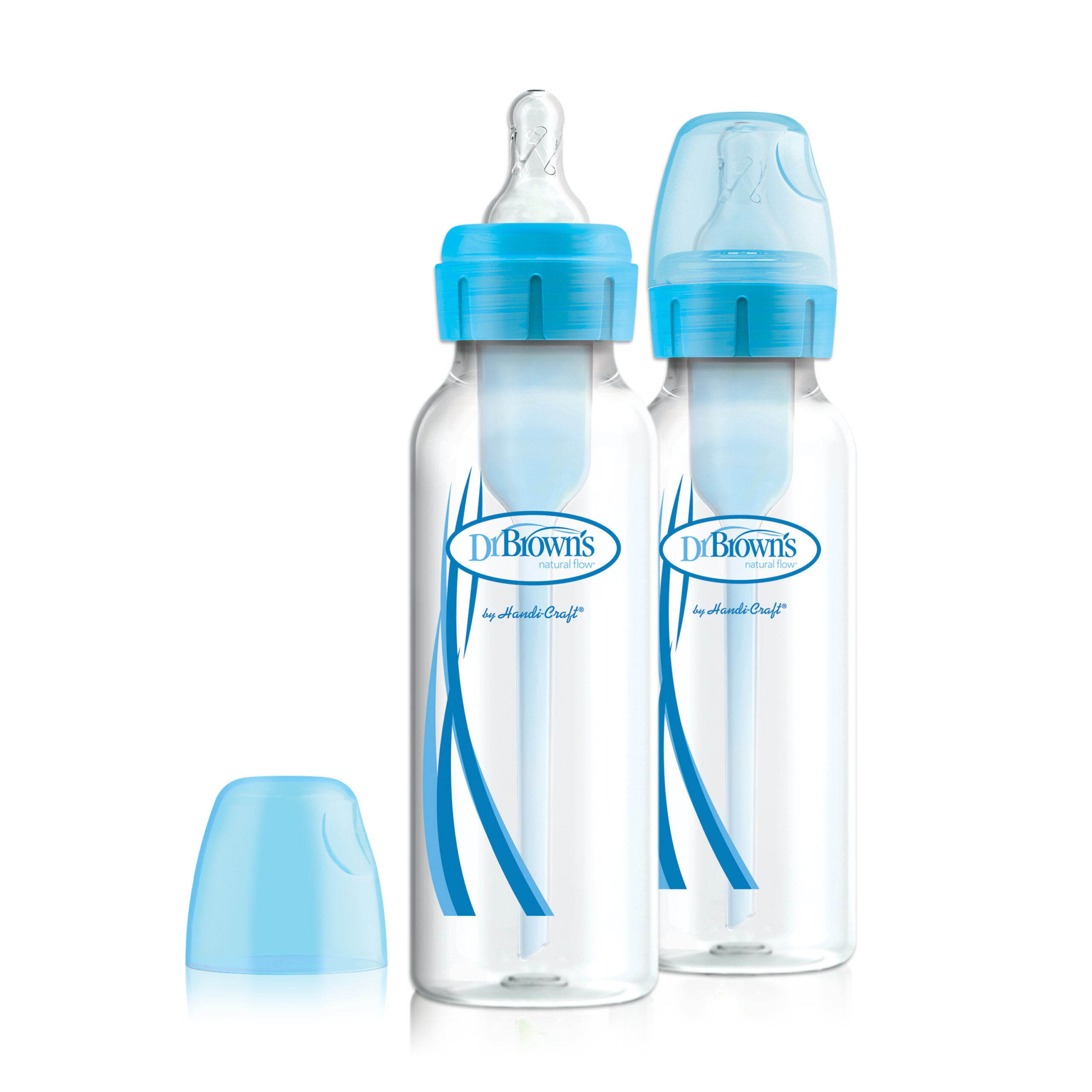 fles Overvloed roestvrij Dr. Brown's Options+ Anti-colic Bottle 2-pack | Standaard halsfles blauw  250 ml • Dr. Brown's